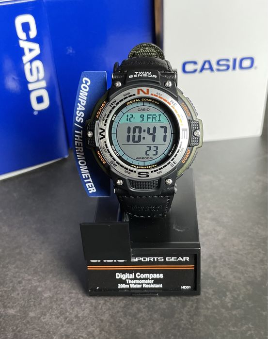 Годинник Casio SGW-100B-3V новий оригінальний компас термометр протрек