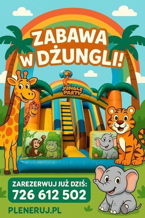 Wynajem dmuchańca zjeżdżalni dmuchanej dmuchaniec Wolne Terminy