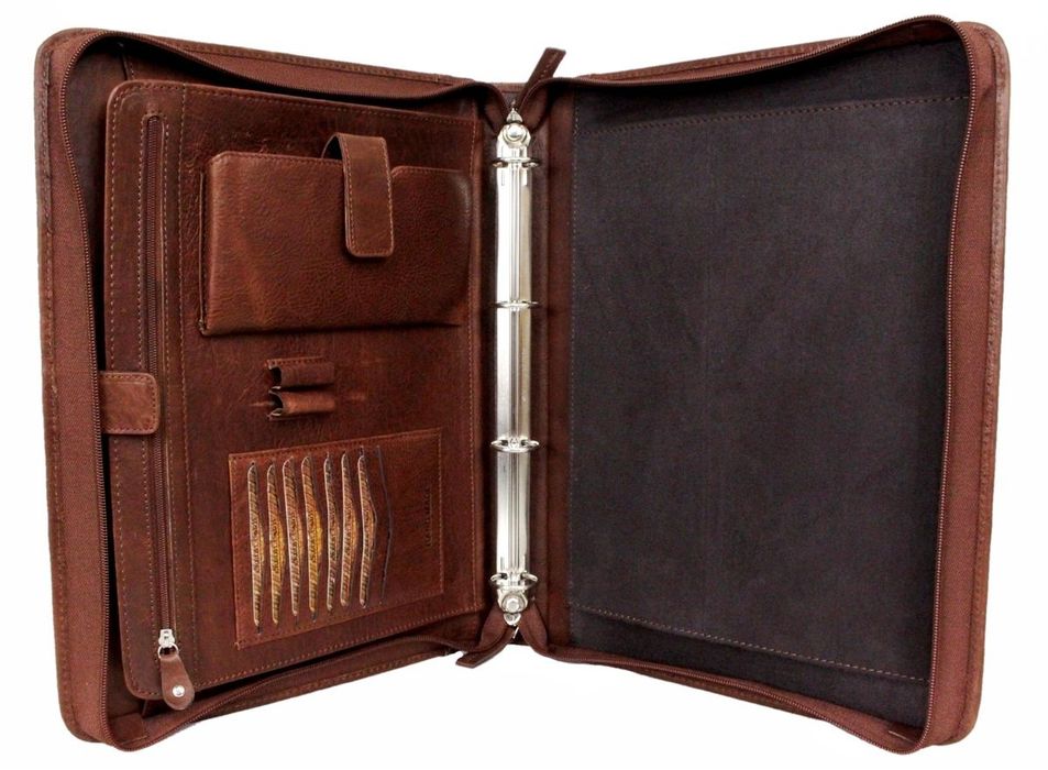 Teczka, aktówka, A4 skórzana, PREMIUM