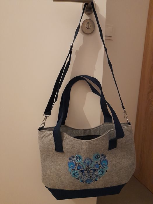 Duża torebka-torba z filcu NOWA