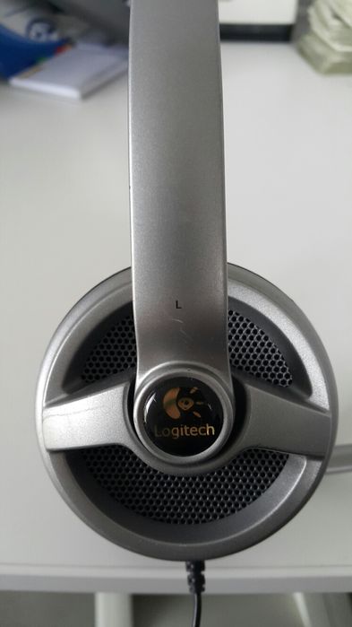 Słuchawki logitech z mikrofonem