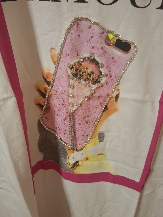 T-shirt biały nowy unikatowy