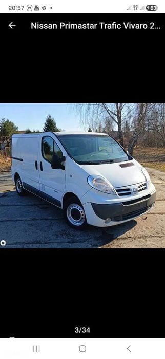 Renault Trafic vivaro primastar Klimatyzacja tempomat long długi dubel drzwi przesuwne 2,0