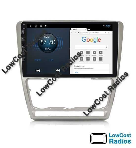 Auto Rádio 10 Polegadas SKODA OCTAVIA 2 | GPS ANDROID BT USB APPS WIFI | CARPLAY • ANDROID AUTO