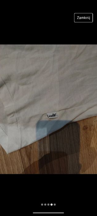 Biała bluzka koszulka puma