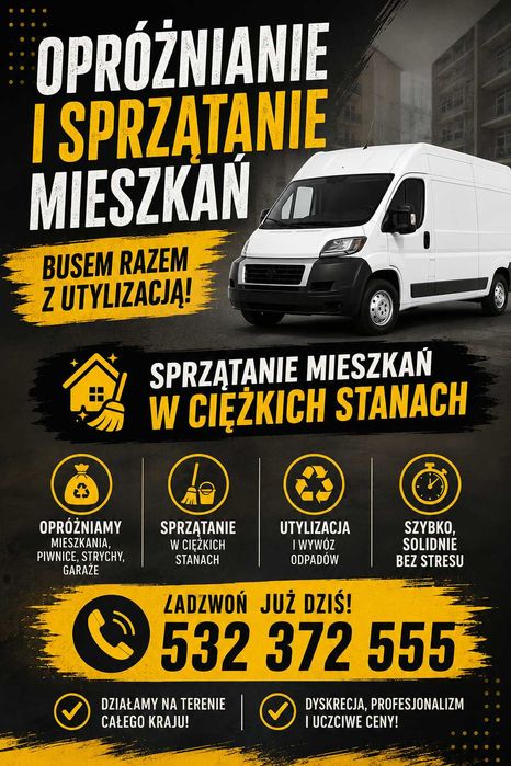 Przeprowadzki, opróżnianie, Transport, Usługi