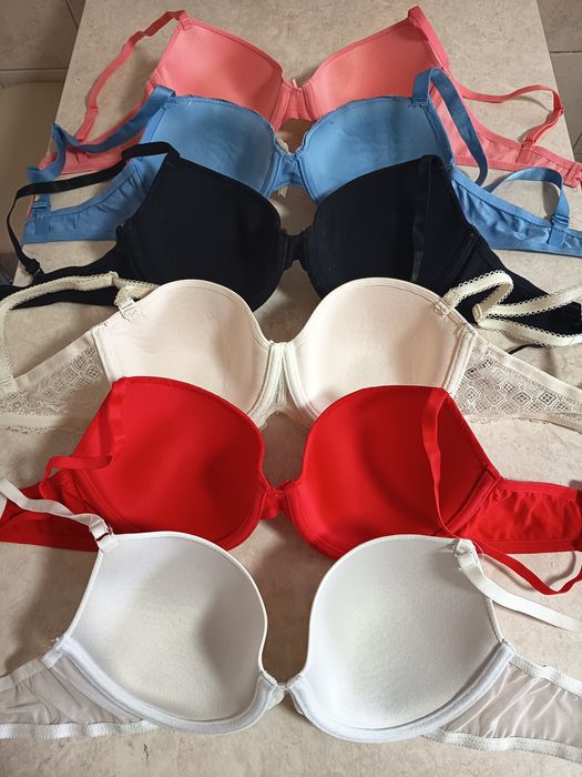 Stanik biustonosz 85 B zestaw 6 sztuk Triumph Primark