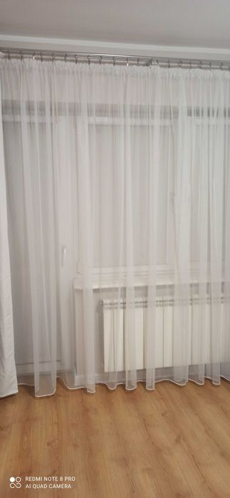 Firanka 550 cm x 240 cm, biała, nowa