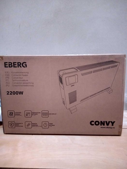 Grzejnik elektryczny CONVY 2200W termostat +pilot