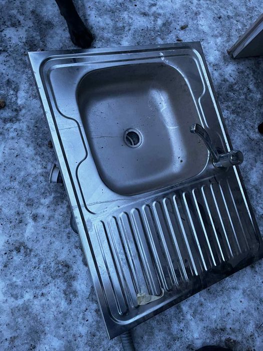 Zlew jednokomorowy, aluminiowy