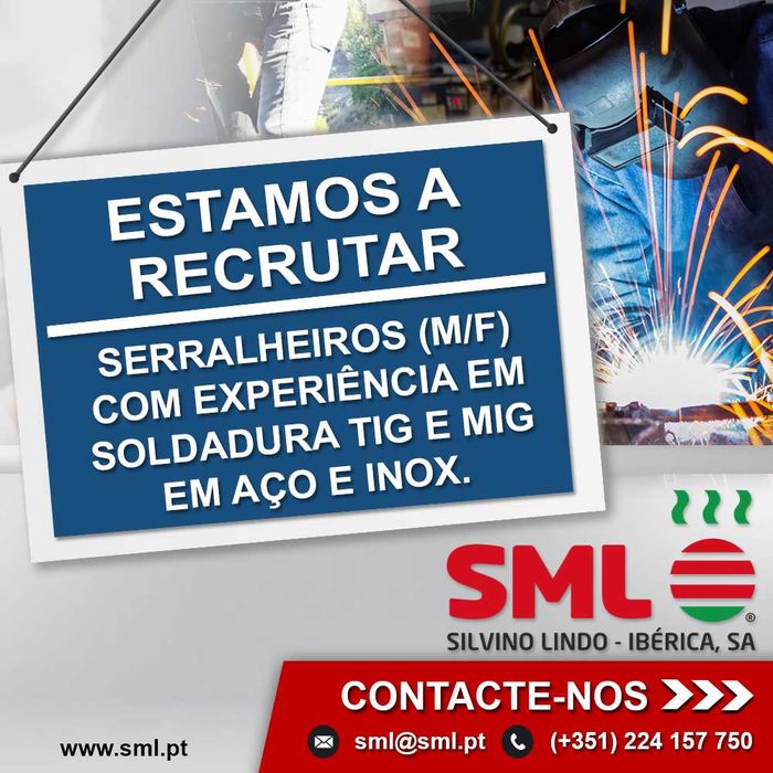 Serralheiro com experiência em soldadura TIG e MIG