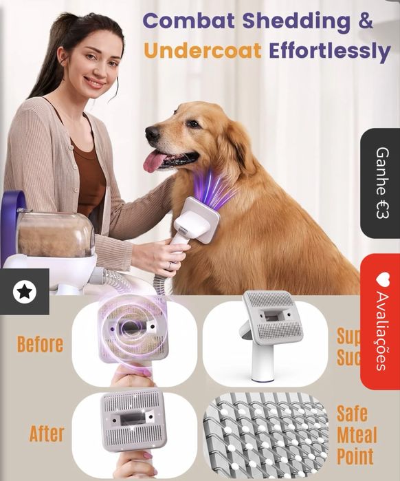 Pet Grooming kit & Vacuum Lm5 - Novo