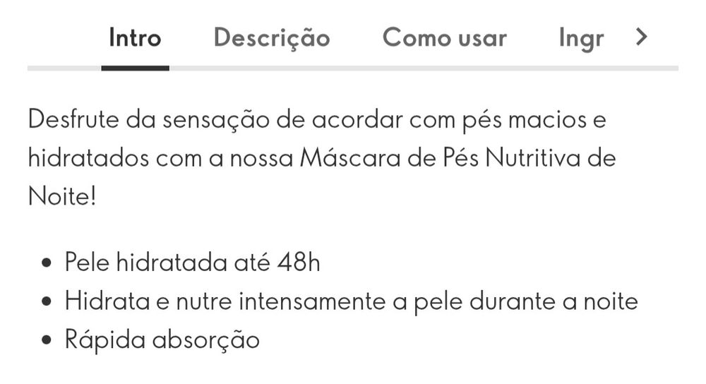 Creme de Pés Hidratante de Noite 75ml Oriflame