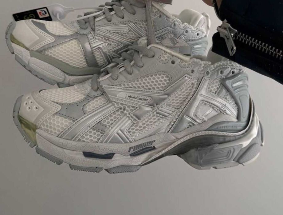 Кожаные кроссовки Balenciaga Runner Trainer кросівки баленсиага раннер
