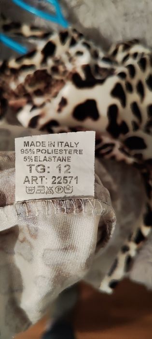 Bluzeczka welurowa panterka