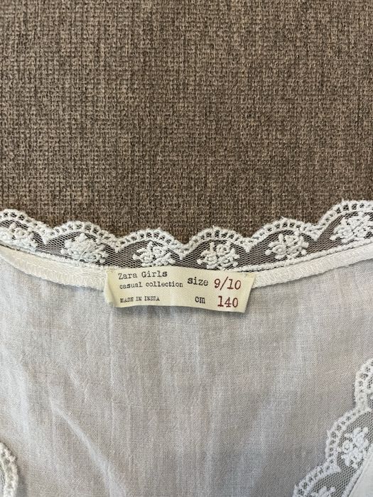 Conjunto blusa e top branco | Zara Girls (9/10 anos)