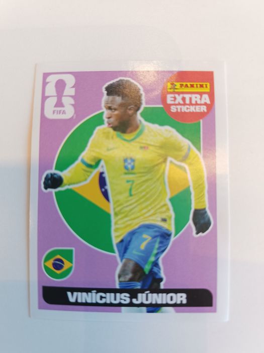 Cromo extra mundial Vinícius Júnior