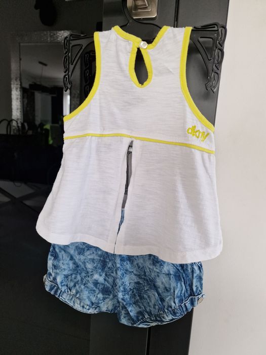 Komplet DKNY 98 104 spodenki bluzka koronka 3T USA jeans