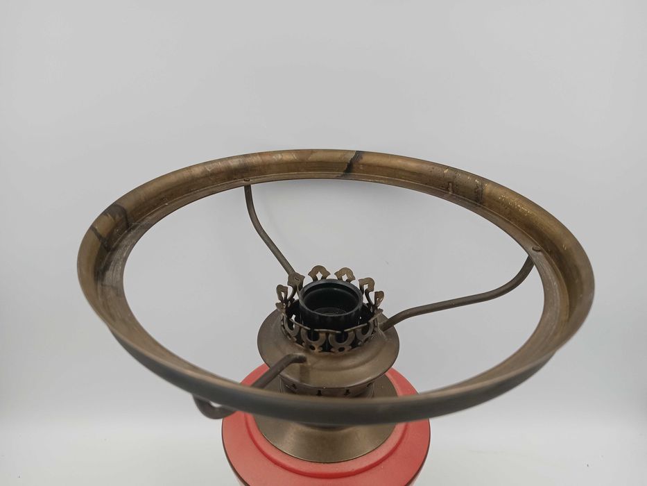 Lampa stołowa z PRL dwa klosze sprawna