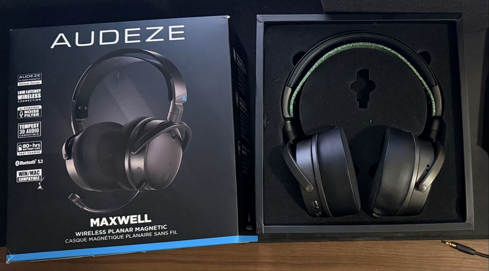 Słuchawki Bezprzewodowe Gamingowe Audeze Maxwell Wireless Pełen Zestaw + Dowód Zakupu