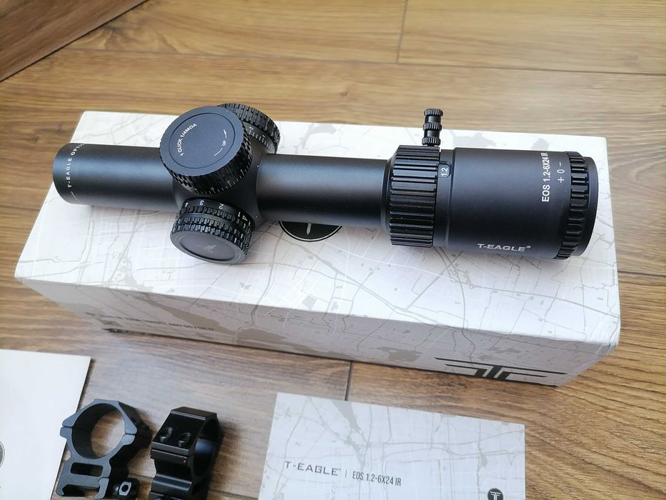 Новий оптичний приціл мінік T-Eagle EOS 1.2-6x24IR (загоннік)