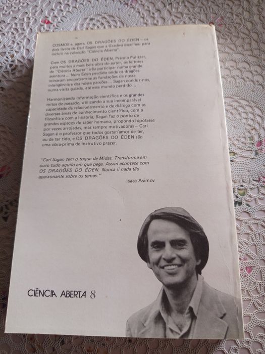 Livro.  Carl. Sagan- Os Dragões do Eden