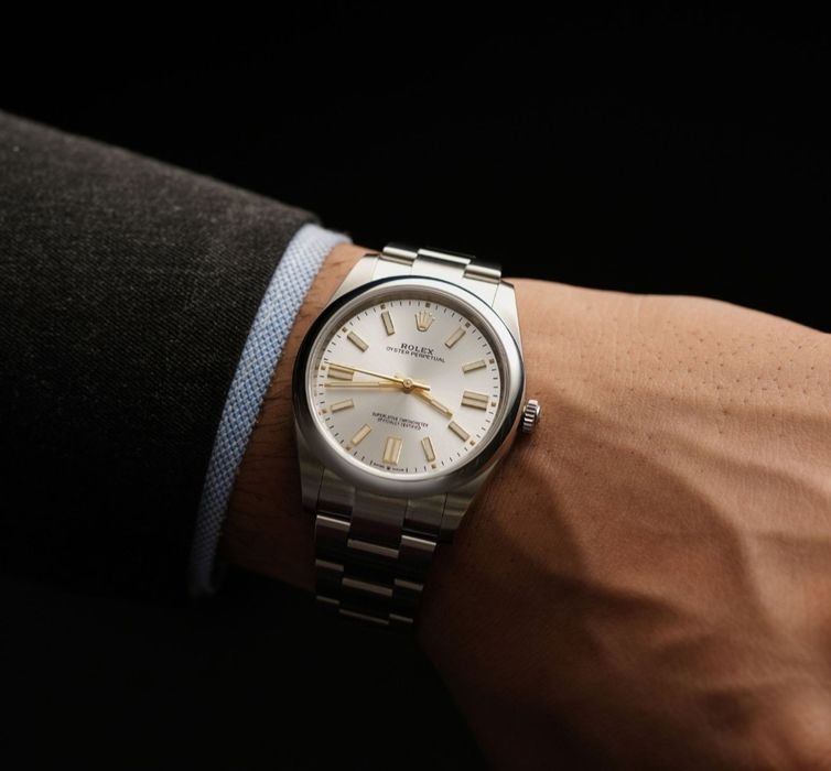 Rolex Oyster Perpetual Silver Dial