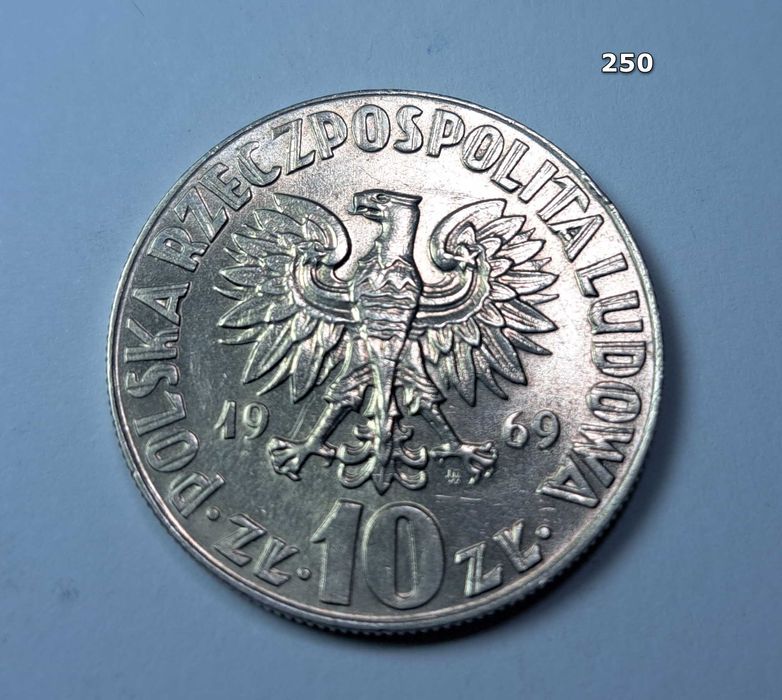 10 zł Mikołaj Kopernik z 1969 roku menniczy blask nr.250