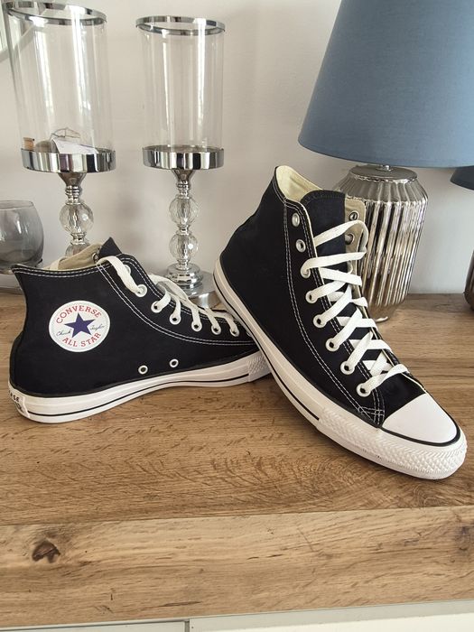 Trampki all star converse 45 czarne za kostkę