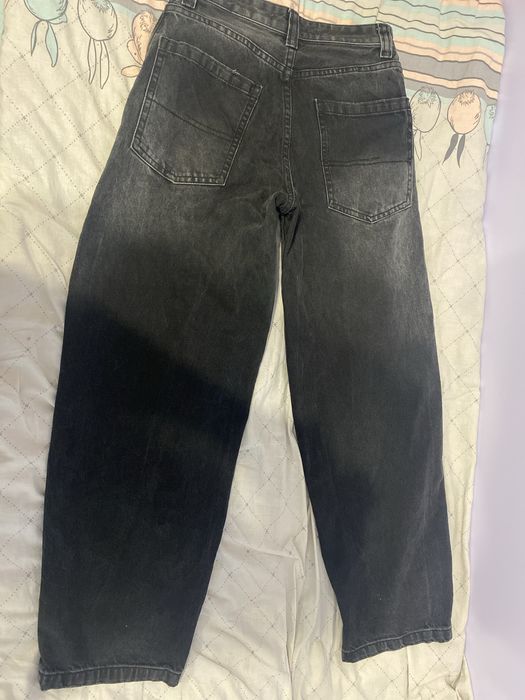 джинси baggy bershka чорні 32 розмір