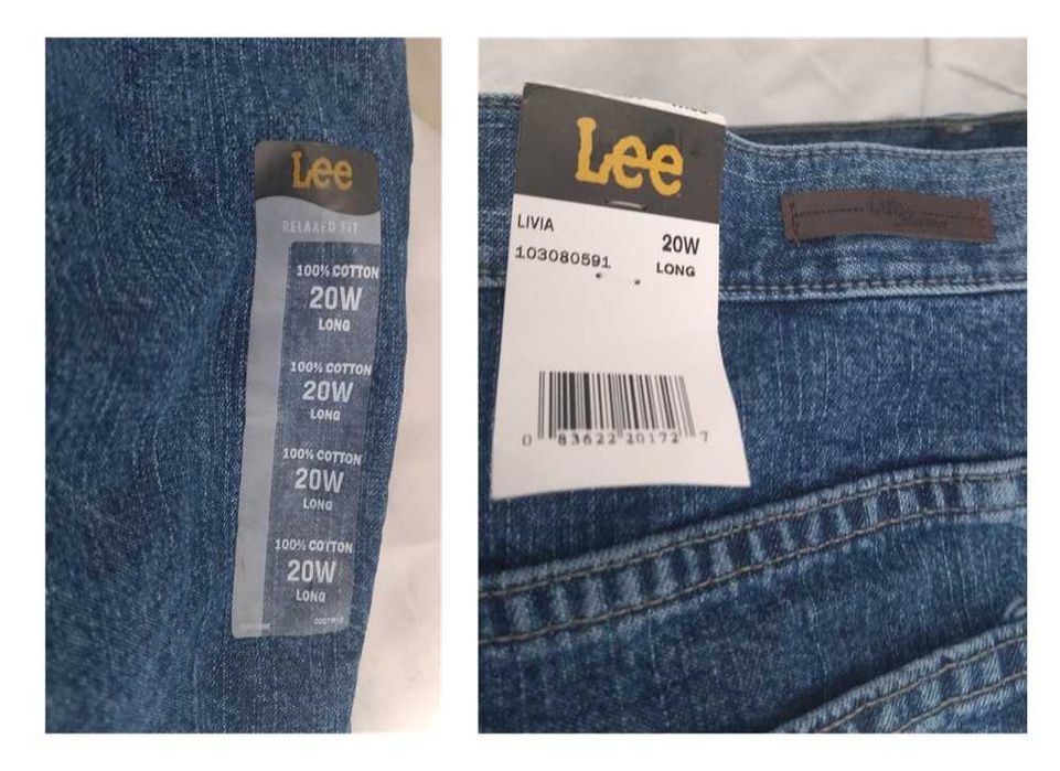 Lee Calças de ganga de perna reta Tam 48 50