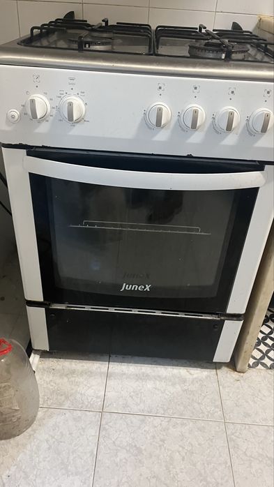 Fogão a gás a funcionar na perfeição