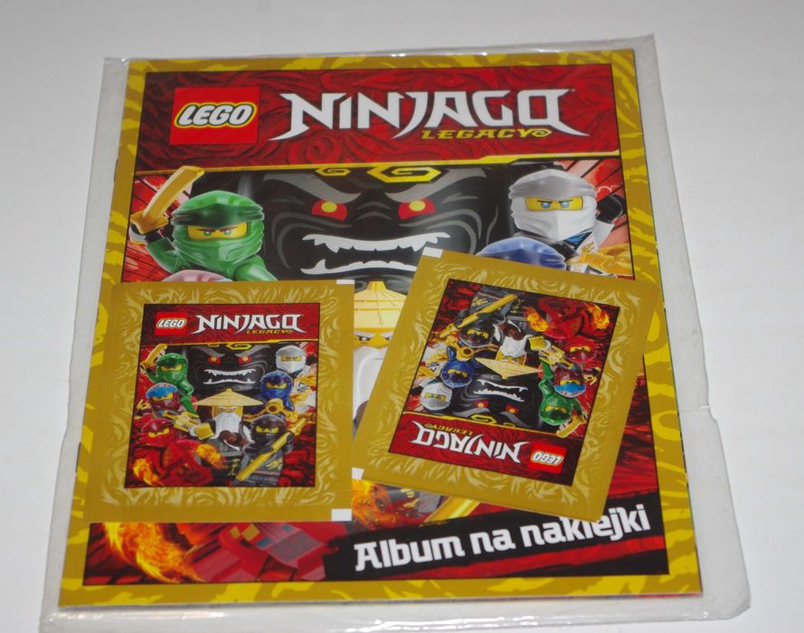 lego ninjago album na naklejki + naklejki nowy