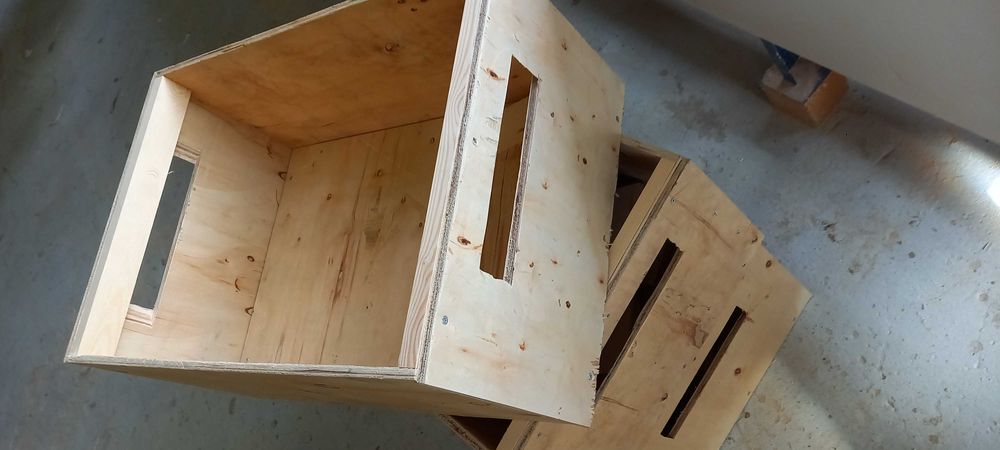 skrzynio palety 110x110x110 sklejka 1 cm