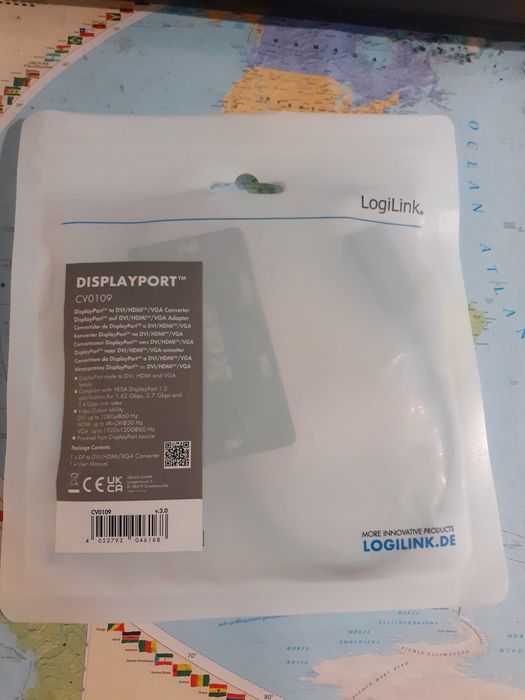 LogiLink CV0109  adapter, przejściówka, konwerter DisplayPort