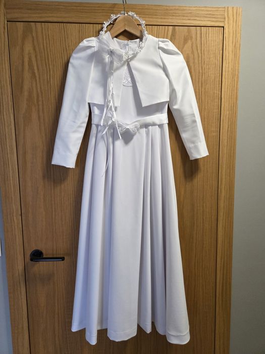 Sukienka komunijna Emmi Mariage r.140 + dodatki