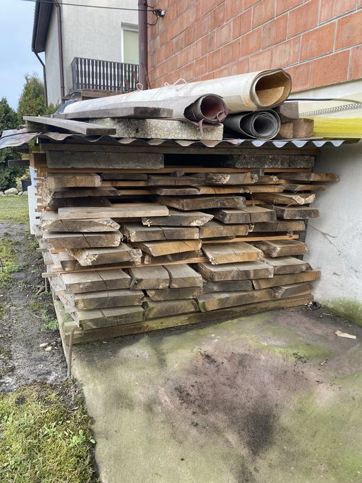 Deski dębowe 5 cm grubość 2,5 cm szerokość sezonowane