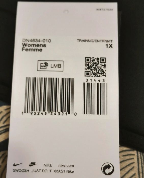 Stanik sportowy Nike Dri-FIT Swoosh 1X
95D