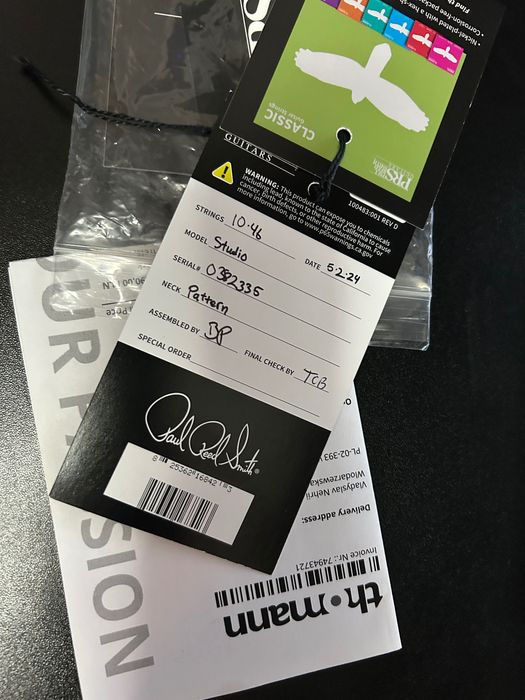 PRS Studio Yellow Tiger