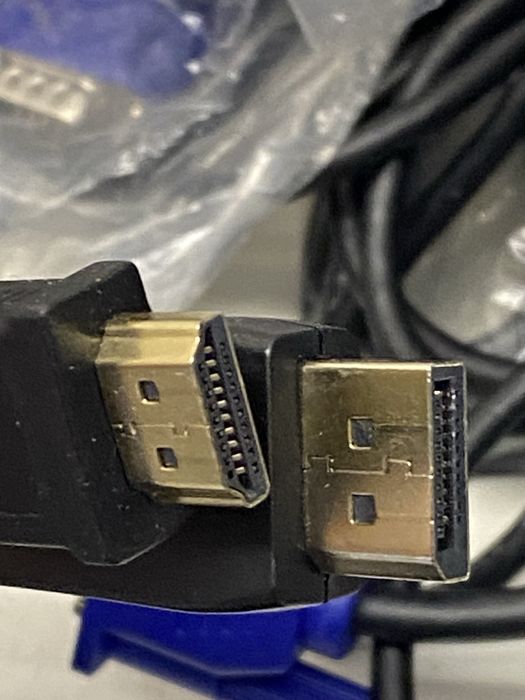 Кабелі DisplayPort, DVI, VGA, HDMI – великий вибір, вживані, протестовані