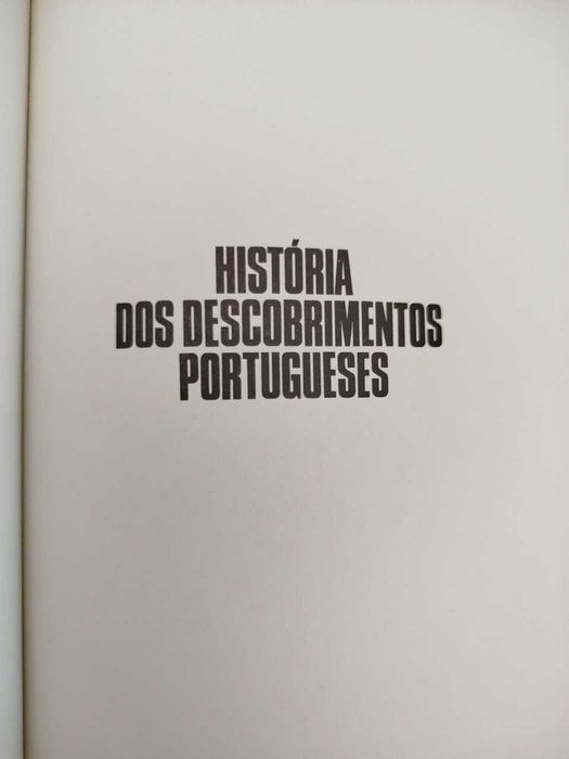 História dos Descobrimentos Portugueses (3 Volumes) de Jaime Cortesão