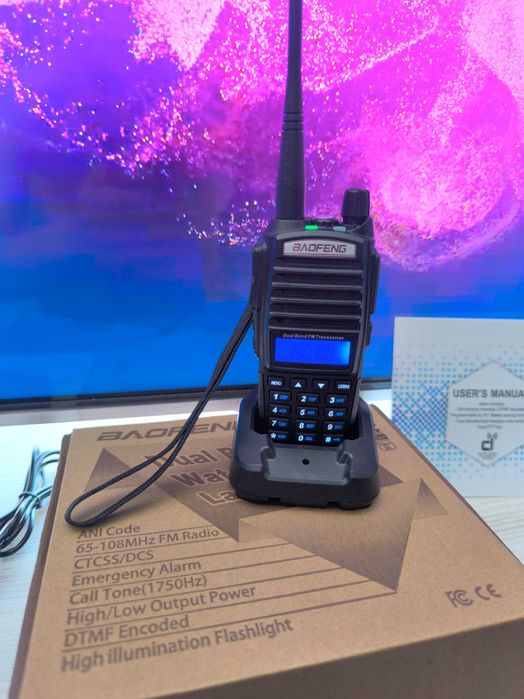 Двохдіапазонна рація Baofeng UV-82 W8 (8 Ват) — Нова