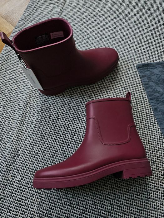 Kalosze kozaki bordo Calvin Klein