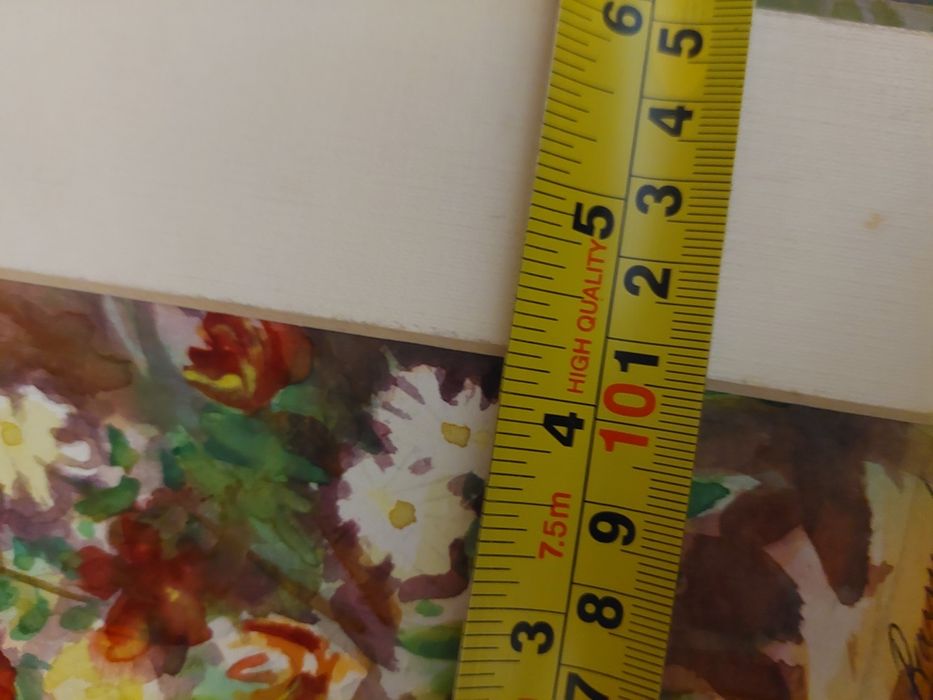 Linda aguarela assinada flores