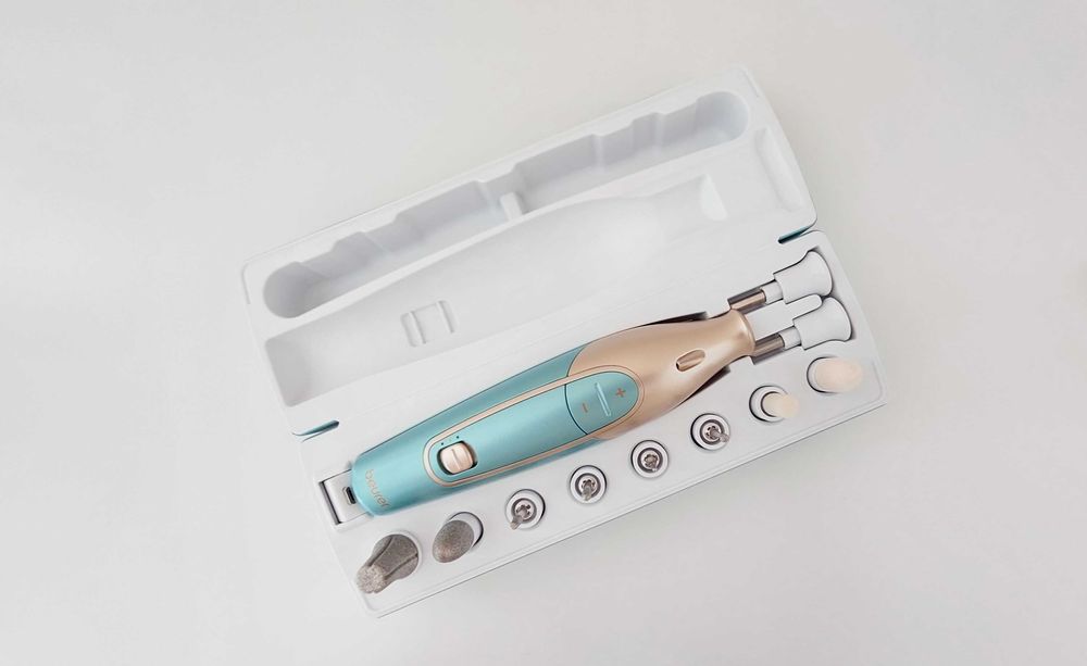 Универсальный набор для аппаратного маникюра и педикюра beurer mp 84