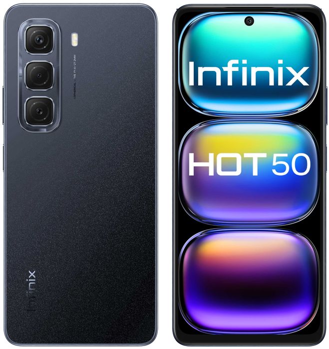 Smartfon INFINIX Hot 50 8/256GB Sleek Black Helio G100