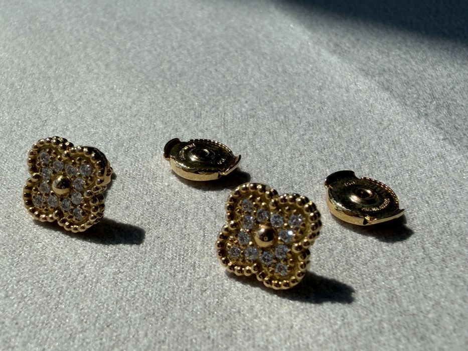Серьги в стиле Van Cleef