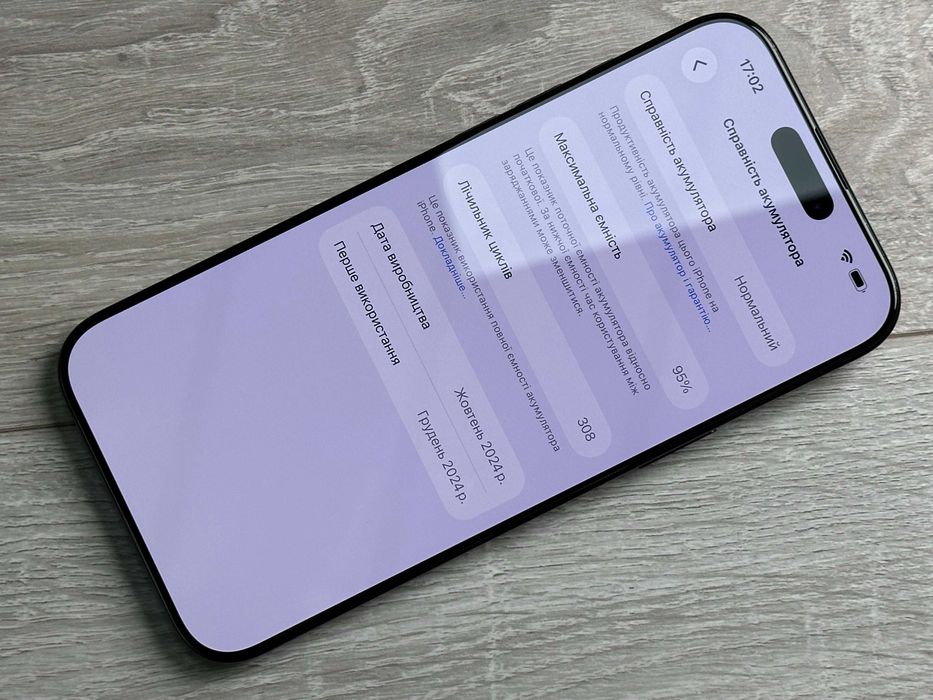 Apple iPhone 16 Pro Max 256GB Black Titanium Neverlock 100% АКУМ №64