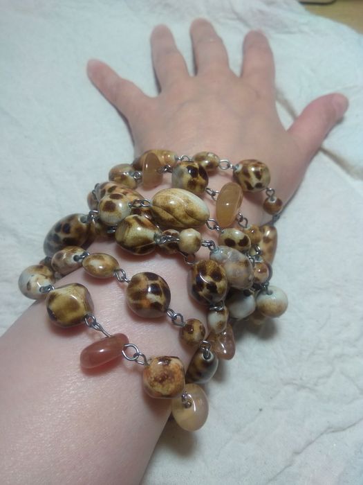 Długie Korale Jungle Etno Boho Bijou Brigitte