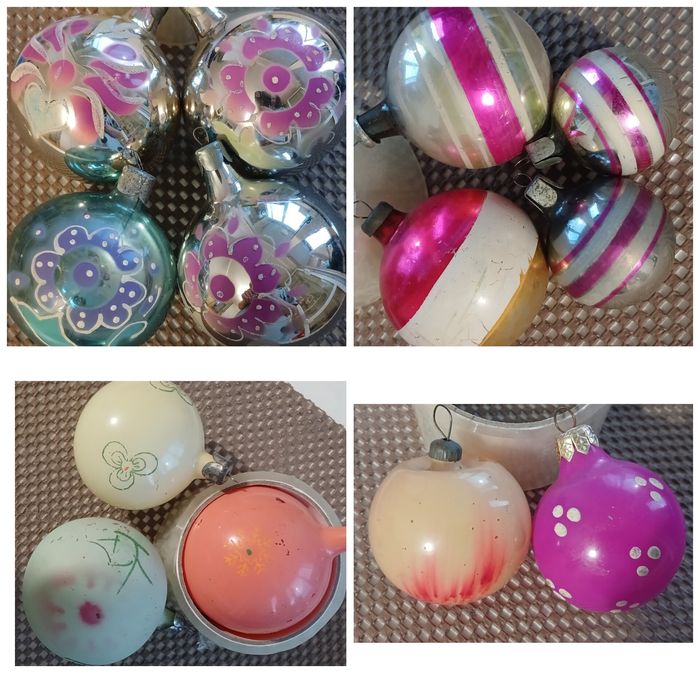 Новогодние шари СССР Новорічні кульки